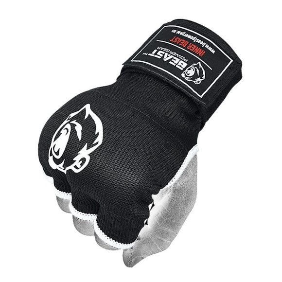 Boxing Inner Gel Gloves (Pair) Quick Wrist Wrap Padded Knuckle Fist Protector - Picture 3 of 4